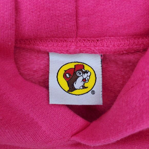 Bucces Hoodie Sweatshirt Girls Youth XS YXS Pink Graphic Logo Pockets Pullover - Picture 4 of 8